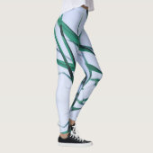 Bleek pasta Green Grass Reeds Sky Leggings (Rechts)