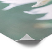 Bleek pasta Green White Bell Flowers Poster (Hoek)