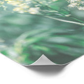 Bleek pasta Green Wild Flowers Meadow Poster (Hoek)