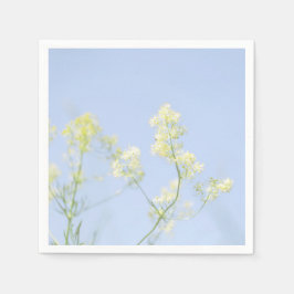 Bleek pastel Blue Sky Wild Flowers Meadow Servet