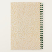 Bleek Pastel Willow William Morris Dotted Journal Notitieboek (Achterkant)