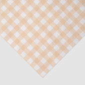  Bleek Peach Gingham Gingham Gecontroleerd Patroon Tissuepapier (Detail)