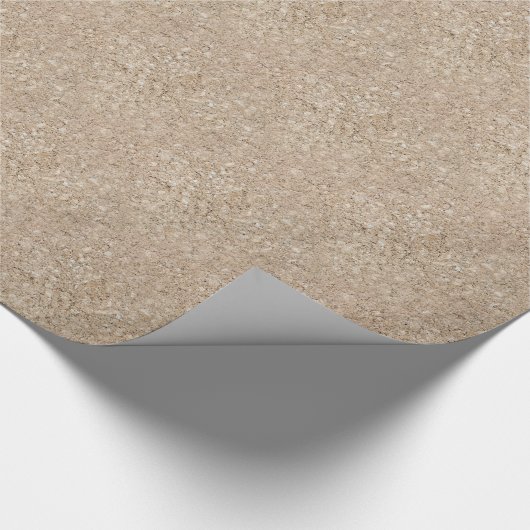 Bleek Peachy Beige Cement Sidewalk Cadeaupapier (Hoek)
