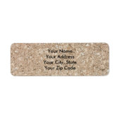 Bleek Peachy Beige Cement Sidewalk Etiket (Voorkant)