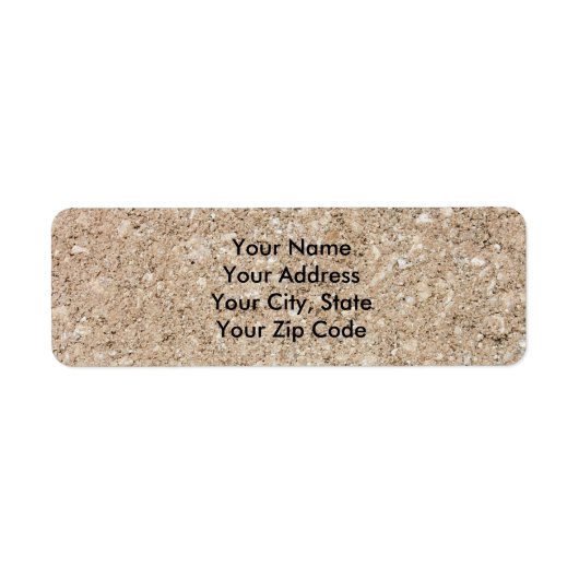 Bleek Peachy Beige Cement Sidewalk Etiket (Voorkant)