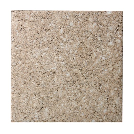 Bleek Peachy Beige Cement Sidewalk Tegeltje (Voorkant)