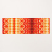 Bleek Peachy Ikat 8 Sangria Yogamat (Achterkant (horizontaal))