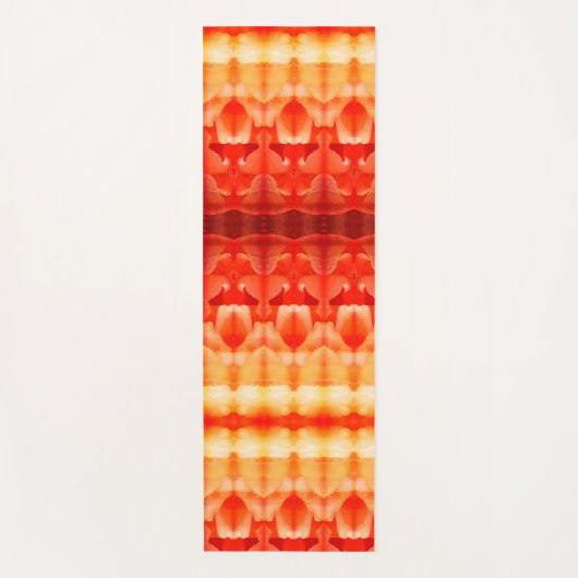 Bleek Peachy Ikat 8 Sangria Yogamat (Voorkant)