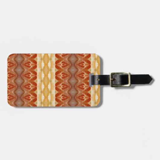 Bleek Peachy Ikat 9 Bagagelabel (Voorkant horizontaal)