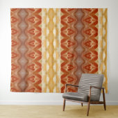 Bleek Peachy Ikat 9 Wandkleed (In Situ (horizontaal))