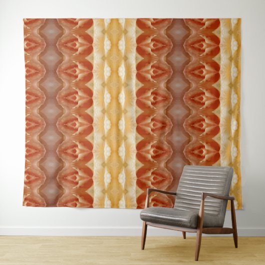 Bleek Peachy Ikat 9 Wandkleed (In Situ (horizontaal))