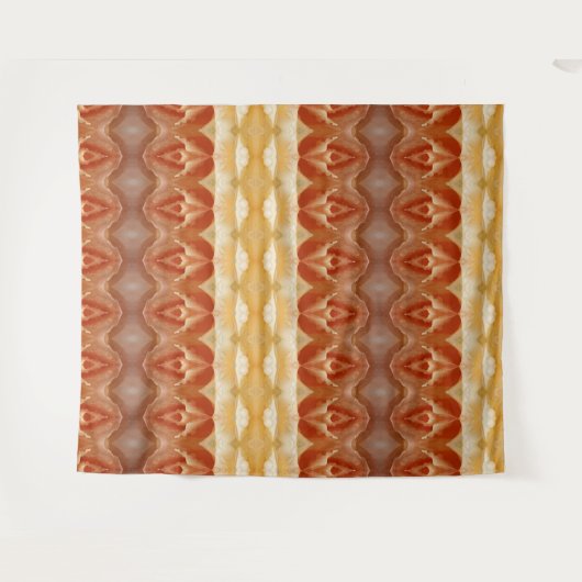 Bleek Peachy Ikat 9 Wandkleed (Voorkant (horizontaal))