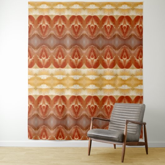Bleek Peachy Ikat 9 Wandkleed (In situ)