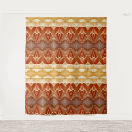 Bleek Peachy Ikat 9 Wandkleed (Voorkant)