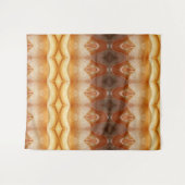 Bleek Peachy Ikat Pouf Wandkleed (Voorkant (horizontaal))