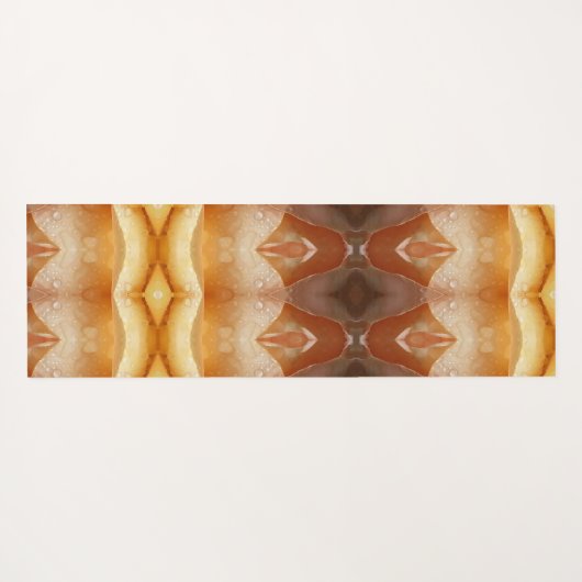 Bleek Peachy Ikat Pouf Yogamat (Achterkant (horizontaal))