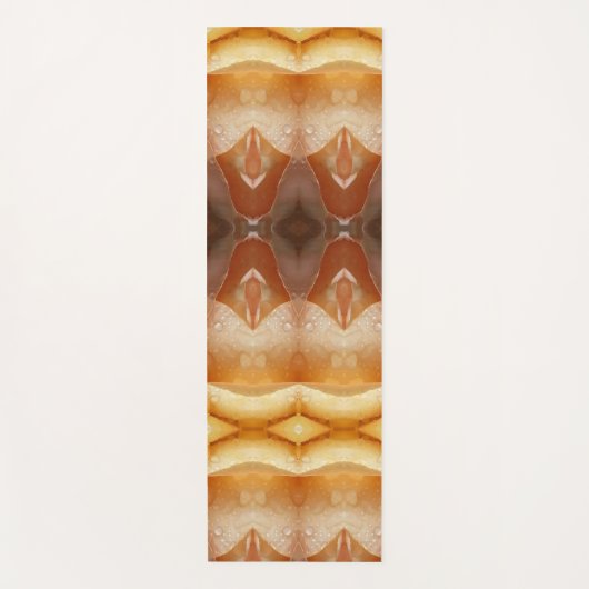 Bleek Peachy Ikat Pouf Yogamat (Voorkant)