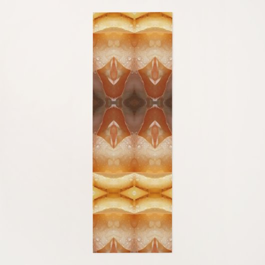 Bleek Peachy Ikat Pouf Yogamat (Achterkant)