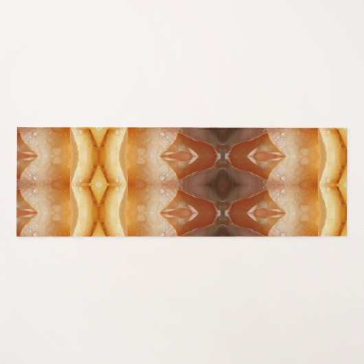 Bleek Peachy Ikat Pouf Yogamat (Voorkant (horizontaal))