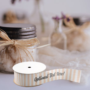 Bleek Perzikstrips met jouw naam of occasie op Grosgrain Lint