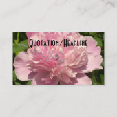 Bleek Pink Peony Visitekaartje (Achterkant)