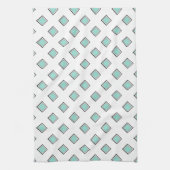 Bleek Robin Egg Blue Diamond Colour Design Theedoek (Verticaal)