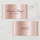 Bleek Roos Gold Elegant Ombre Visitekaartje (Voorkant / Achterkant)