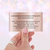 Bleek Roos Gold Glitter-schijven Ombre Online Stor Visitekaartje