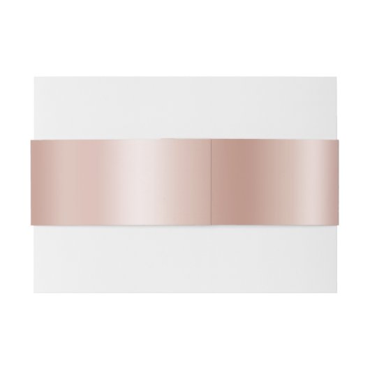 Bleek Roos Gold gradiënt Folie Modernisering Cursi Uitnodigingen Wikkel (Achterkant Voorbeeld)