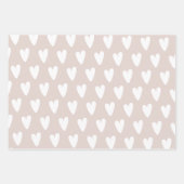 Bleek Roos met gevlekte liefde Inpakpapier Vel (Voorkant 3)