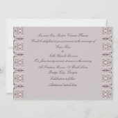 Bleek Roses Love Hoefijzer Traditional Wedding Kaart (Achterkant)