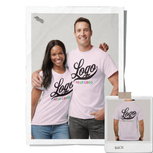 Bleek roze bedrijf Logo Swag Business Mannen Vrouw T-shirt