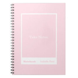 Bleek Roze Blokcitaat Klassiek Notitieboek
