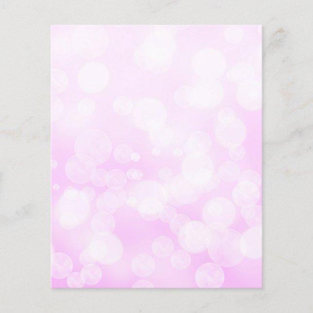 Bleek Roze Bokeh Scrapbook Paper (Voorkant)