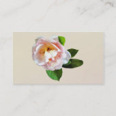 Bleek Roze Camellia Visitekaartje (Achterkant)