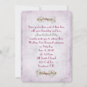 bleek roze daisy macro op verscheurd randpapier kaart (Achterkant)