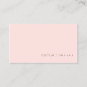 bleek roze elegant visitekaartje