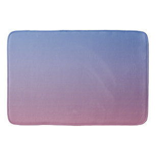 Bleek roze en blauwe gradiëntombre badmat