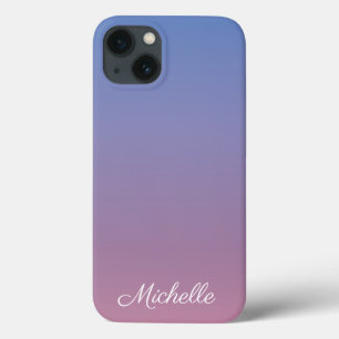 Bleek roze en blauwe gradiëntombre Hoesje-Mate iPh Case-Mate iPhone Case