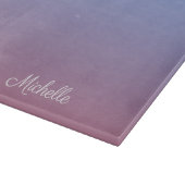 Bleek roze en blauwe gradiëntombre snijplank (Hoek)