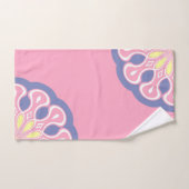 Bleek Roze en grijs Abstract Modern Mandala Bad Handdoek (Handdoek)