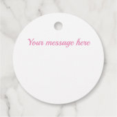 Bleek roze en wit diamantpatroon bedankjes labels (Achterkant)