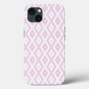 Bleek roze en wit diamantpatroon Hoesje-Mate iPho Case-Mate iPhone Case