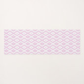 Bleek roze en wit diamantpatroon yogamat (Achterkant (horizontaal))