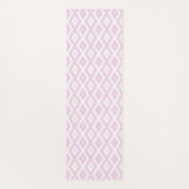 Bleek roze en wit diamantpatroon yogamat (Achterkant)