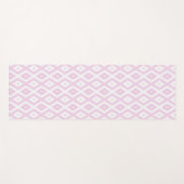 Bleek roze en wit diamantpatroon yogamat (Voorkant (horizontaal))