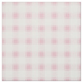 Bleek roze en witte Buffalo Plaid Stof (Swatch)