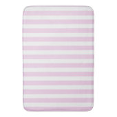Bleek roze en witte snoepjes strepen badmat (Voorkant Verticaal)