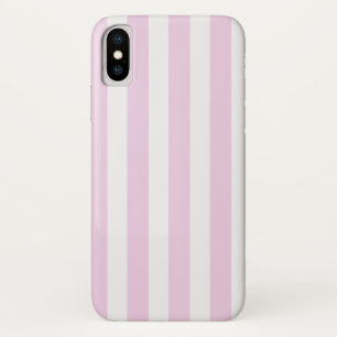 Bleek roze en witte snoepjes strepen Case-Mate iPhone case