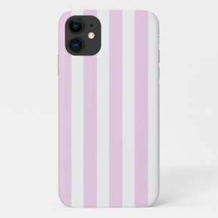 Bleek roze en witte snoepjes strepen Case-Mate iPhone case